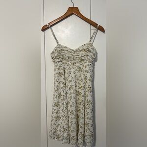 Floral Camisole Dress in Cream XS